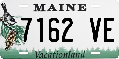 ME license plate 7162VE