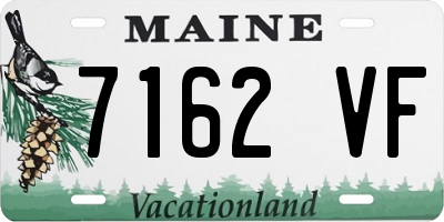 ME license plate 7162VF