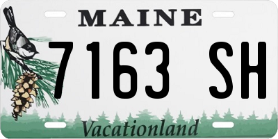 ME license plate 7163SH