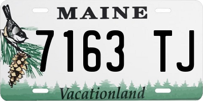 ME license plate 7163TJ