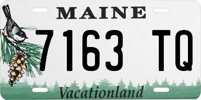 ME license plate 7163TQ