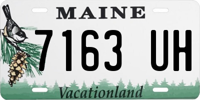 ME license plate 7163UH