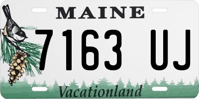 ME license plate 7163UJ