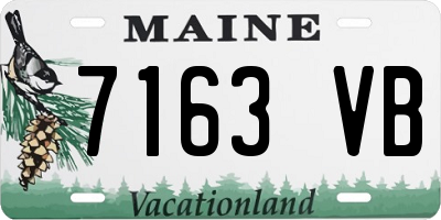 ME license plate 7163VB