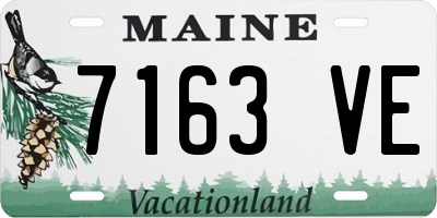 ME license plate 7163VE