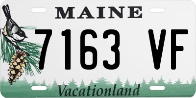 ME license plate 7163VF