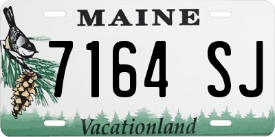 ME license plate 7164SJ