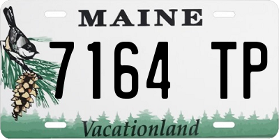ME license plate 7164TP