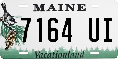 ME license plate 7164UI