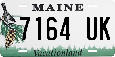 ME license plate 7164UK