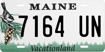 ME license plate 7164UN