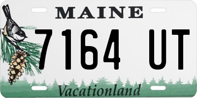 ME license plate 7164UT