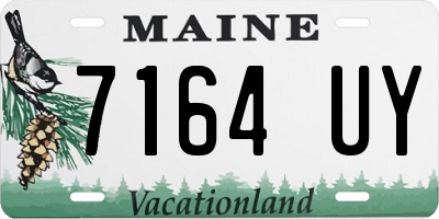 ME license plate 7164UY