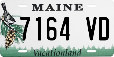 ME license plate 7164VD