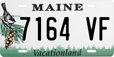 ME license plate 7164VF