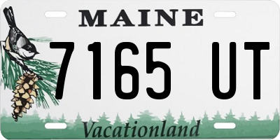 ME license plate 7165UT