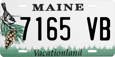 ME license plate 7165VB