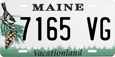 ME license plate 7165VG