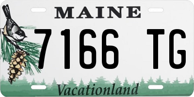 ME license plate 7166TG