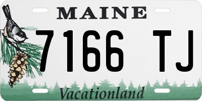 ME license plate 7166TJ