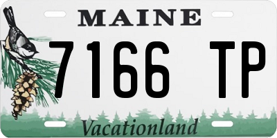 ME license plate 7166TP