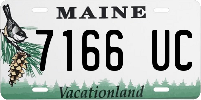ME license plate 7166UC