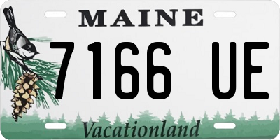 ME license plate 7166UE