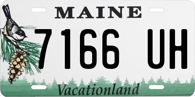 ME license plate 7166UH