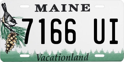 ME license plate 7166UI