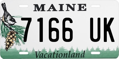 ME license plate 7166UK