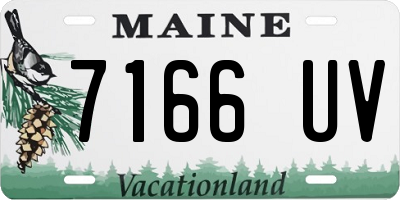 ME license plate 7166UV
