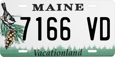 ME license plate 7166VD