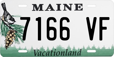 ME license plate 7166VF