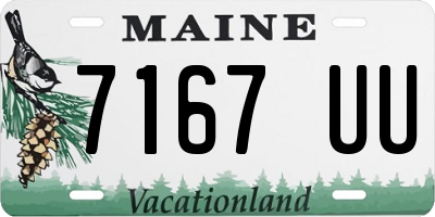 ME license plate 7167UU