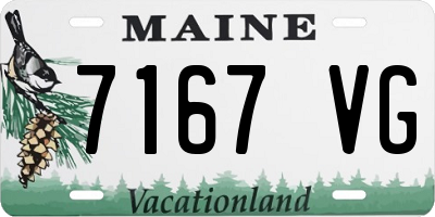 ME license plate 7167VG