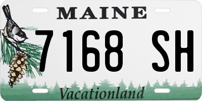 ME license plate 7168SH