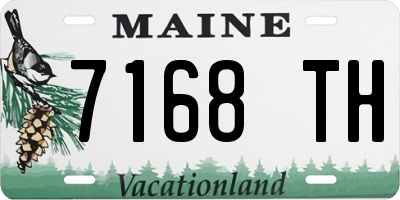 ME license plate 7168TH