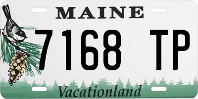 ME license plate 7168TP
