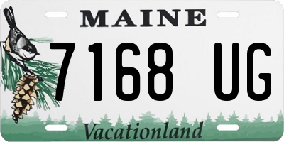 ME license plate 7168UG