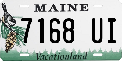 ME license plate 7168UI