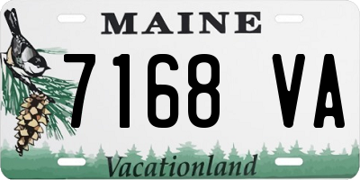 ME license plate 7168VA