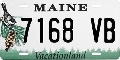 ME license plate 7168VB