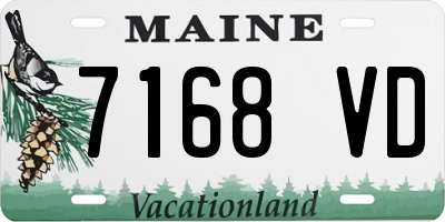 ME license plate 7168VD