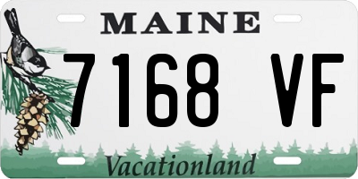 ME license plate 7168VF