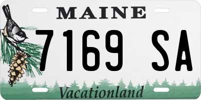 ME license plate 7169SA