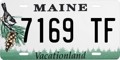 ME license plate 7169TF