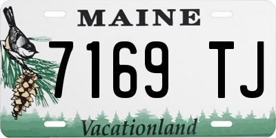 ME license plate 7169TJ