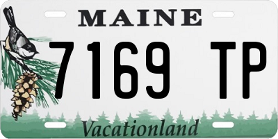 ME license plate 7169TP