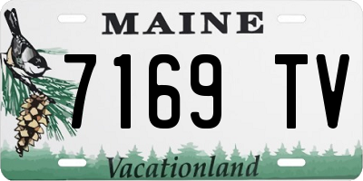 ME license plate 7169TV