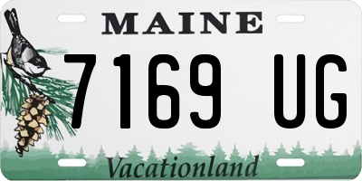 ME license plate 7169UG